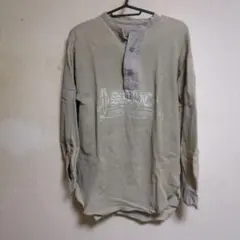 希少 80's90'sヴィンテージ ヘンリーネック 袖ボタン七分 サーマル