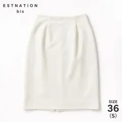 ESTNATION bis タイトスカート ホワイト サイズ36のサムネイル