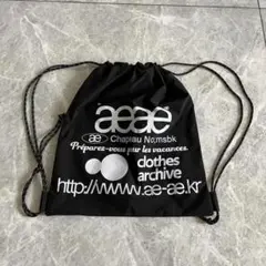 【新品未使用】aeae ナップサック ギンガムチェック ジムサック Amazon.co.jp: aeae ナップサック BLACK ブラックドット 黒 AEAE
