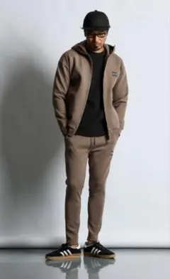 【DUFFER】セットアップ ダンボールニット ジップパーカー