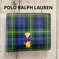 ラルフローレン ポロベア タータンチェック 二つ折り財布