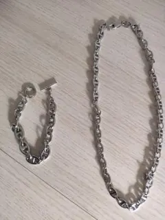 【シルバー】ネックレス＆ブレスレット