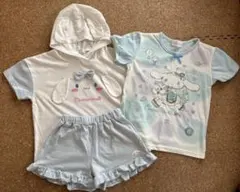 Cinnamoroll フード付きパジャマセット　130 シナモロール