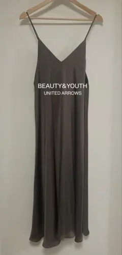 BEAUTY&YOUTH ブラウンキャミワンピースS