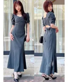 RESEXXY バックオープンマーメイドワンピース