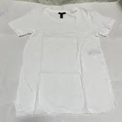 FOREVER21 サイドスリット クルーネック 半袖 Tシャツ 白 S 薄手
