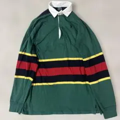 90s polo by ralph lauren ボーダー　ラガーシャツ