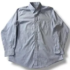 美品 ブルックスブラザーズ ボタンダウンシャツ REGENT 青 XL ブロード