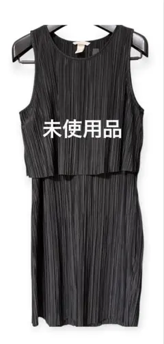☆未使用品☆ H&M ノースリーブ ワンピース 黒 US Mサイズ