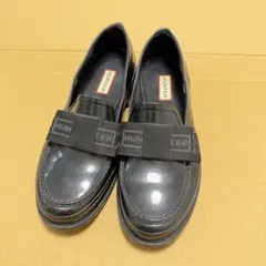 【ジャンク品】ハンター　リファインドボウグロスペニー レインシューズ　UK5