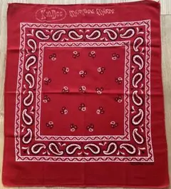 ヴィンテージバンダナ　デップ柄　白ベース　トリコカラー　ワムクラフト社 ヴィンテージバンダナ デップ柄 白ベース トリコカラー ワム