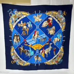 HERMES エルメス カレ90 アンダルシア馬術学校 スカーフ 【新品未使用