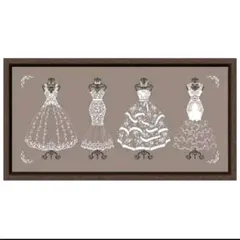 クロスステッチキット 白いドレス 14CT