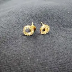 リング型 スタッドピアスイミテーション