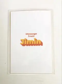 bts bt21 タイニータン トレカ Butter メッセージカード ジミン