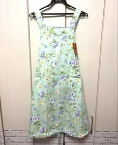 未使用品　KENZO エプロン　花柄　グリーン　ブルーのサムネイル