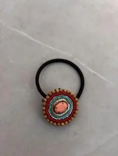 ハンドメイド ビーズヘアゴム