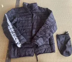 UNIQLO ウルトラライトダウンジャケット ユニクロ L ネイビーブラック