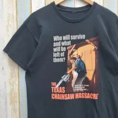 H318☆悪魔のいけにえ☆ムービーＴシャツ☆シネマＴシャツ☆ホラー映画☆Ｌサイズのサムネイル