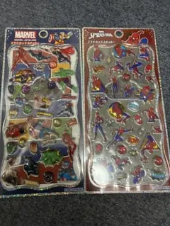【正規品】プチドロップステッカー MARVEL スパイダーマン ２点セット
