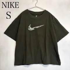 NIKE ナイキ バッグプリント 半袖 Tシャツ カーキ S