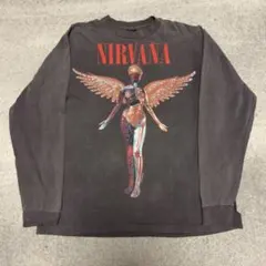 【ＸＬ】 NIRVANA IN UTERO 長袖Tシャツ ブラック