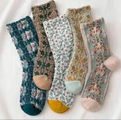レディース 靴下 おしゃれ 人気ソックス 可愛い まとめ売り 5足セット 女性用