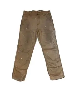 カーハート　ベージュ ダブルニーペインターパンツ　w32/30