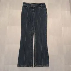 カジュアル　ブーツカットデニム　フレア　ベルト