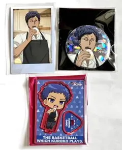 黒子のバスケ 中外鉱業 おにぎり 青峰 アクスタ ポラショット 缶バッジ セット