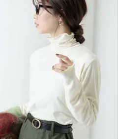 【美品】マシュマロ タッチ タートルネック ロングスリーブ トップス