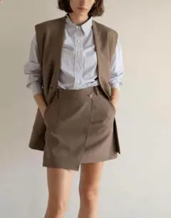 シールームリン　wrap slit mini スカート
