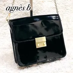 美品✨️アニエスベー aurore オロール 2way ショルダーバッグ ブラック