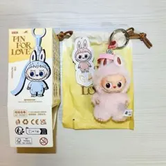 【G】ラブブ PIN FOR LOVE （A-M）イニシャルぬいぐるみペンダント