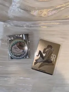 CR じゃすぱー 缶バッジ1つ、シールカード1枚 2点セット