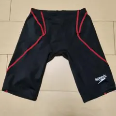 speedo 競泳水着 ブラック/レッドFina Sサイズ　中高部活スイミング