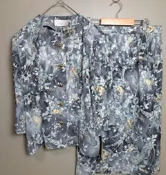 専用品LouVain系花柄セットアップ LL　ミセス　上品　ジャケット　スカート