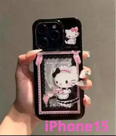 ハローキティ メイドキティちゃんiPhoneケース iPhone15