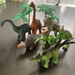 【値下げ】恐竜フィギュアセット 7体 木のオブジェ付き