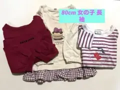 保育園着 春秋 女の子 80cm ロンＴ