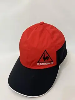 【le coq sportif】レッド　ブラック　キャップ　スポーツ　ゴルフ