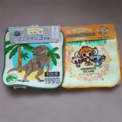 ミニタオル3枚組　✕２　計６枚セット