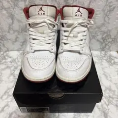 NIKE AIR JORDAN 1 MID ホワイト レッド 25.5cmのサムネイル