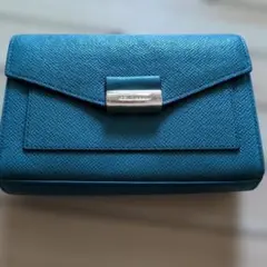 ターコイズ フラップショルダーバッグ