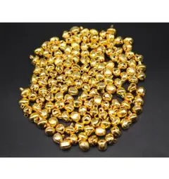 SZ1-1 鈴 100個 約6ｍｍ DIY アクセサリーパーツ 金色