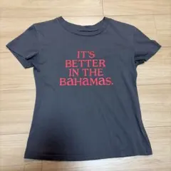 ロゴプリント 半袖Tシャツ チャコールグレー