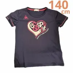 le coq sportif Tシャツ ネイビー ピンクのサムネイル