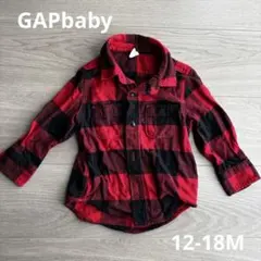 GAP baby チェック柄シャツ 12-18M