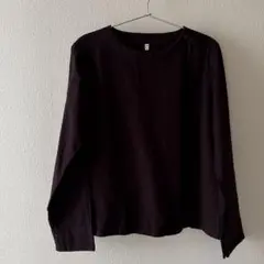 無印良品　フランネルブラウス