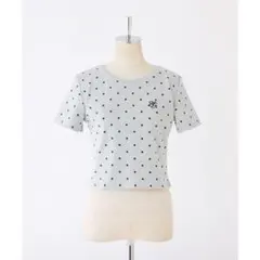 ナイスクラップ tシャツ ワンポイント刺繍ドットTシャツ レディースのサムネイル